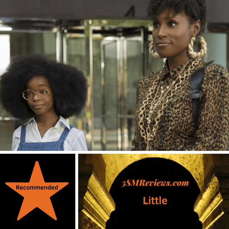 Picture of Marsai Martin and Issa Rae. Star with the text: Recommended. 3SMReviews.com: Little