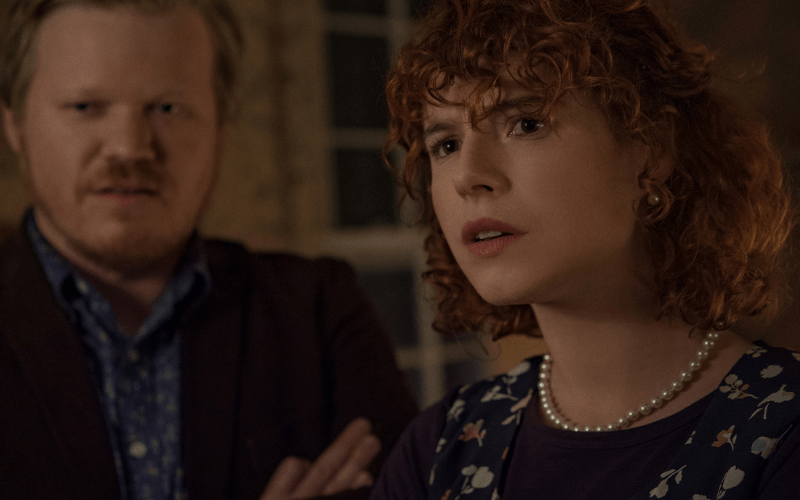 Picture of Jesse Plemons and Jessie Buckley in the film I'm Thinking of Ending Things