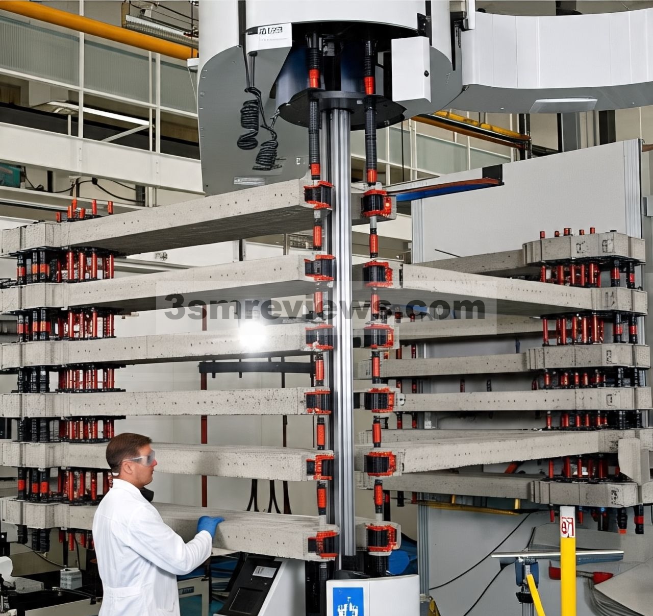 Desain dan uji kompresi aksial pada elemen batas dinding geser superimposed modular RC dengan konektor antar modul yang efisien