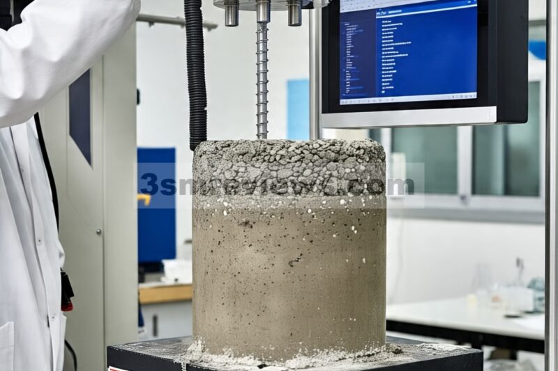 Pengaruh terak litium dan serat baja terhadap perilaku tegangan-regangan bahan beton agregat daur ulang di bawah tegangan aksial