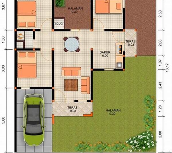 Denah Rumah 3 Kamar